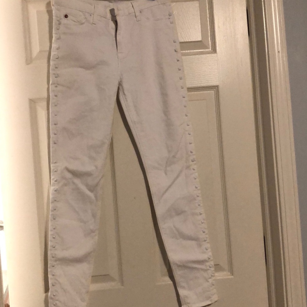 White Hudson Skinny Jeans